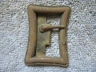 Dug Cast Brass Sash Buckle From C.  S.  Picket Post - White ' s Ford,  Va. 5