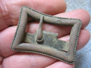 Dug Cast Brass Sash Buckle From C.  S.  Picket Post - White ' s Ford,  Va. 6