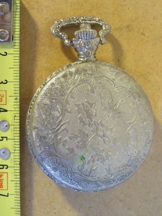 vecchio orologio da tasca KRISTAL antimagnetic con cassa ANATRE IN PALUDE canne 3