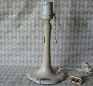 Handel Electric Boudoir Lamp Art Deco Nouveau Bedroom Dresser Painted Metal