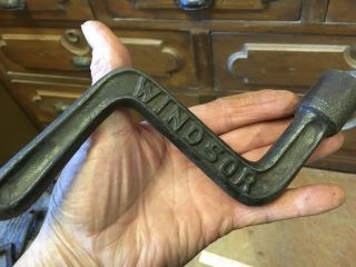 Antique Cast Iron Stove Shaker Crank Wrench Ash Sifter Farmstead Tool Windsor