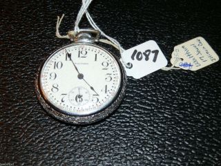 5416,  Vintage Silver Tone Pocket Watch - Waltham Rr Dial,  1901,  17j,  16s