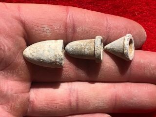 Battle South Mountain CIVIL WAR 3 - Piece SHALER Bullet RARE Artifact PA 8