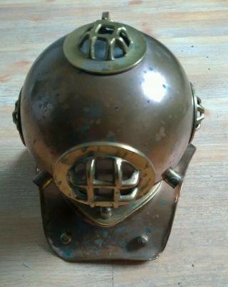 Usa Wwi Uss Ticonderoga Craig Nevill Diver Helmet 1914 Copper/brass