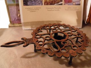 Vintage Old Dutch Round Twined Hearts Copper Trivet Warmer With Tea Lite Candle