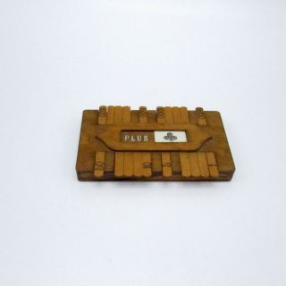 Antique Wooden Bezique Card Game Counter 4