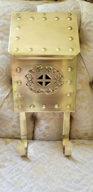 Vintage Classic Solid Brass Mailbox Upright Wall Mount - All
