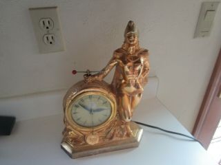 United Majorette With Baton Electric Mantle Clock