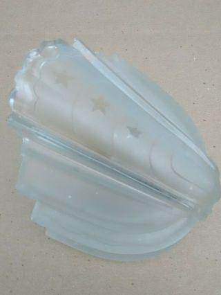 VINTAGE ART DECO SLIP SHADE FROSTED GLASS WALL SCONCE LIGHT COVER 3