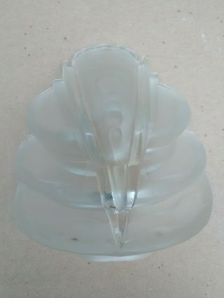 VINTAGE ART DECO SLIP SHADE FROSTED GLASS WALL SCONCE LIGHT COVER 4