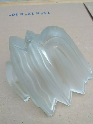 VINTAGE ART DECO SLIP SHADE FROSTED GLASS WALL SCONCE LIGHT COVER 6