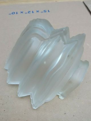 VINTAGE ART DECO SLIP SHADE FROSTED GLASS WALL SCONCE LIGHT COVER 7