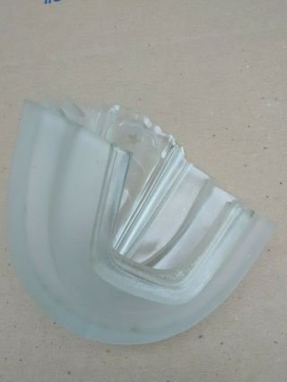 VINTAGE ART DECO SLIP SHADE FROSTED GLASS WALL SCONCE LIGHT COVER 8