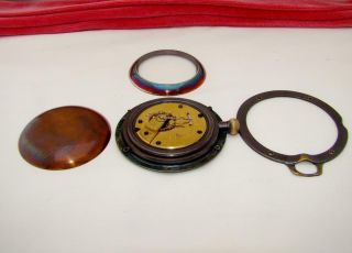 Rare 1894 HAMPDEN 15 Jewels Pocket Watch in TRAVEL CASE Size 18 - RUNS 5