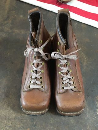 Us Army Ww2 10th Mountain Division Mountain Leather Boots - A Sandler Co