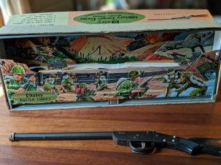 Vintage Tin Daisy Military Target Shooting Game.  Great Cond.  Box Japan