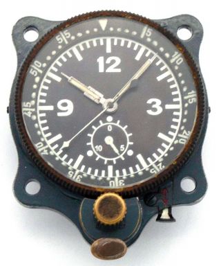 Junghans 30bz - Wwii Messerschmitt Me - 109 Cockpit Clock Of Germany Luftwaffe