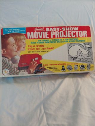 Late 60 ' s Kenner Easy Show Movie Projector 3 Film Reels (see photos) 5