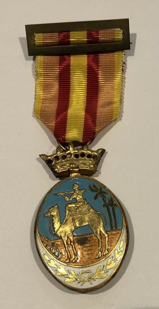 1958 Spanish Morocco Campaign Medal For The Ifni And The Sahara