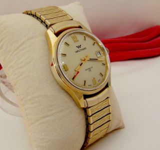 1972 Waltham Mechanical 17 Jewels Case Swiss Made Men Wrist Watch Runs