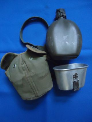 Portugal Portuguese Africa War Army Military Shoulder Webbing Canteen Cook Set