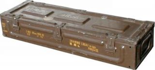 Ammo Box Can 86x30x14 Cm Military Army Issue Metal Storage Case Heavy Duty