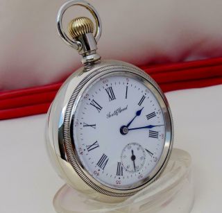 Antique 1911 SOUTH BEND 15 Jewels Pocket Watch - DIAL - Size 18 - RUNS 2