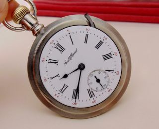 Antique 1911 SOUTH BEND 15 Jewels Pocket Watch - DIAL - Size 18 - RUNS 4