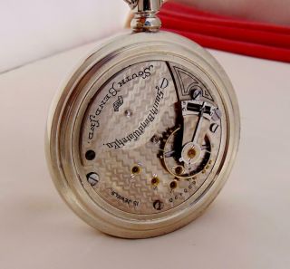 Antique 1911 SOUTH BEND 15 Jewels Pocket Watch - DIAL - Size 18 - RUNS 8