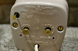 Vintage General Electric Telechron Model 7HB220 On/Off Alarm Clock VGC 5