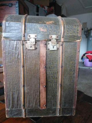 Unusual Doll Wardrobe Trunk