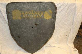 Antique Advance Rumely Windmill Tail Fin Blade 30”x23” Vane Sign