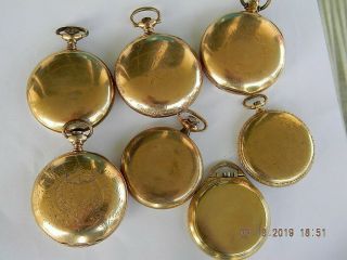 315 Grams Of Gold Filled Pocket Watch Cases (scrap