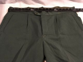 Authentic German Military Jodhpurs Wool Poly 40 " X 24 " Green Trousers Pants