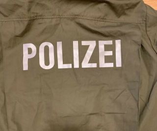 Unissued Nos German Police Polizei Combat Jacket Coat Lightweight Od Green Large