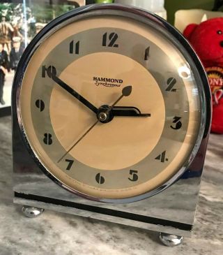 Vintage Grenadier Hammond Synchronous Alarm Clock Art Deco C1930