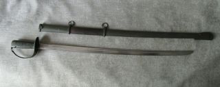 Wwii Imperial Japanese Army Nco Type 32 " Otsu " Saber Sword W/scabbard.