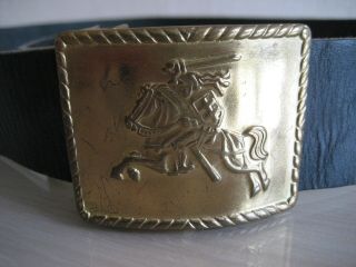 Lithuanian Military Army Leather Belt 1993