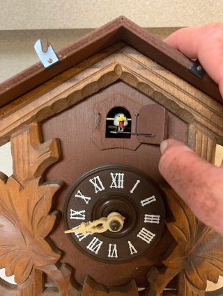 Vintage German Wooden Cuckoo Clock parts 4