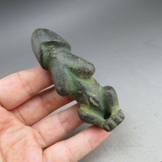 China,  liaoning,  jade,  hongshan culture,  black magnet,  penis&Apollo,  pendant Z450 2