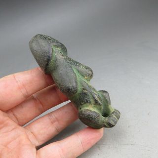 China,  liaoning,  jade,  hongshan culture,  black magnet,  penis&Apollo,  pendant Z450 3