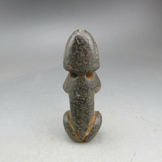 Chinese,  jade,  Hongshan culture,  natural jade,  Black magnet,  penis&Apollo,  pendant E0 4