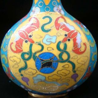 Collectibles 100 Handmade Painting Brass Cloisonne Enamel Snuff Bottles 062 2