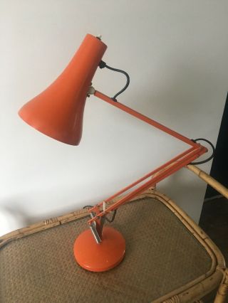 Stunning Vintage Anglepoise 90 Desk Lamp,  Burnt Orange,  Mid Century 2