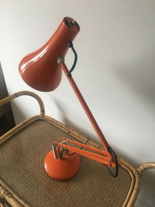 Stunning Vintage Anglepoise 90 Desk Lamp,  Burnt Orange,  Mid Century 5