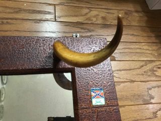 Antique Hat / Coat Rack With Mirror,  One Of A Kind. 3