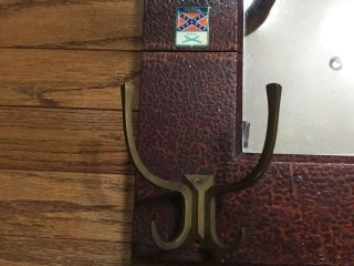 Antique Hat / Coat Rack With Mirror,  One Of A Kind. 4