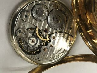 Hamilton 17 Jewel Antique 14k Gold Pocket Watch 4