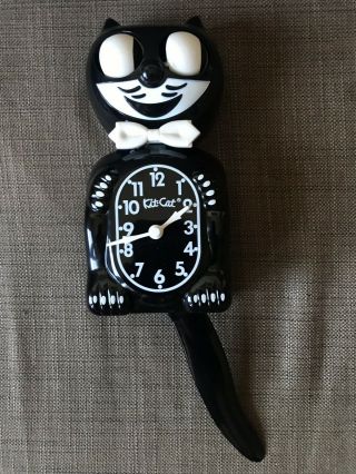 Vintage Black Electric Kit Kat Klock Wall Clock Felix Cat