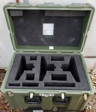 Hardigg Case Foot Trunk Locker Hinged Lid Od Green 29 X 17 X 20 Monitor Weapon